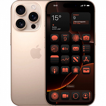 Смартфон Apple iPhone 16 Pro 256 ГБ пустынный титан